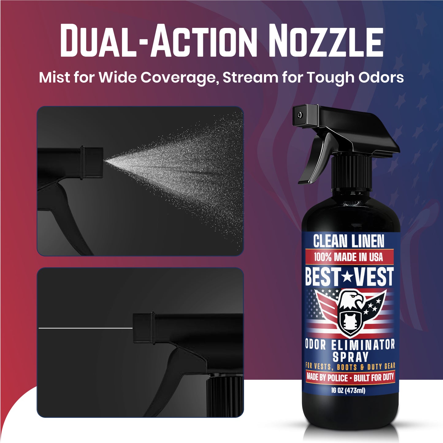BEST★VEST Odor Eliminator Spray - Clean Linen Scent